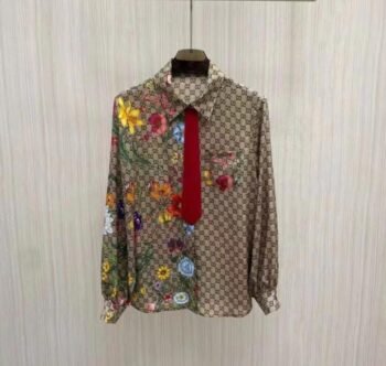 GG Brown Printed Top