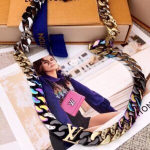 LV Multicolored Men Choker and Necklace