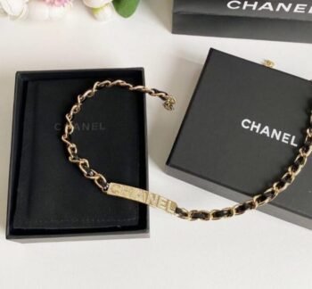 Chanel Interlock Chain Ribbon Choker