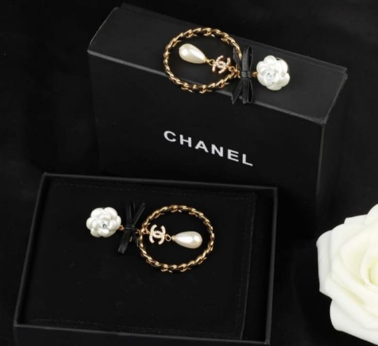 Chanel Pearl Earrings