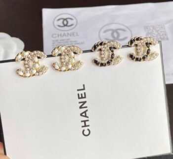 Chanel CC Stud Earrings