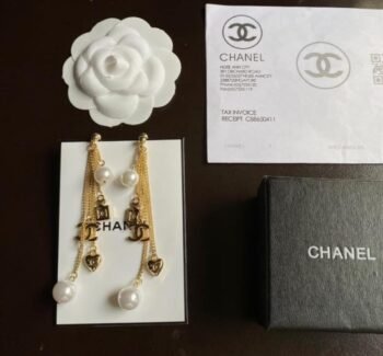 Chanel Chain Drop Earrings