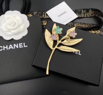 Coco Chanel Leaf Brooch