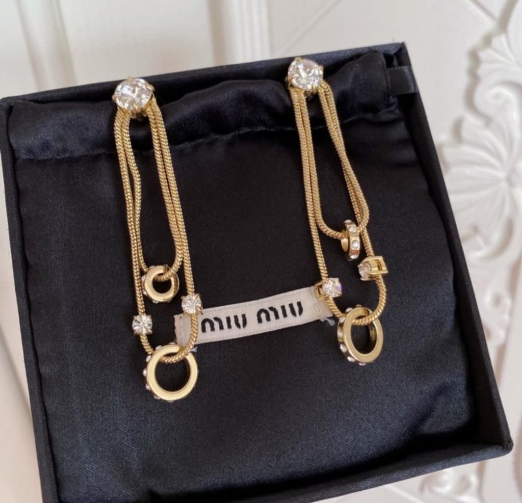Miu Miu Crystal Earrings