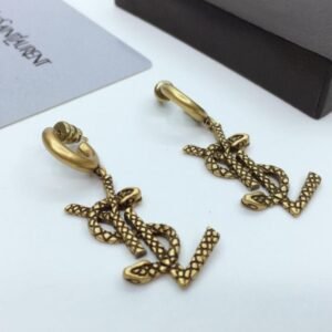 Saint Laurent Vintage Logo Earrings