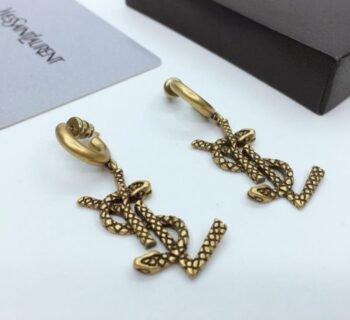 Saint Laurent Vintage Logo Earrings
