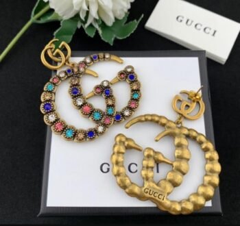 Gucci Crystal Double G Multicolor Earrings