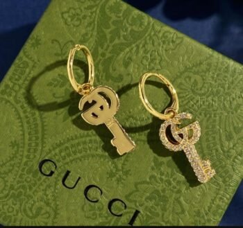 Gucci Double G Embellished Hoop Earrings