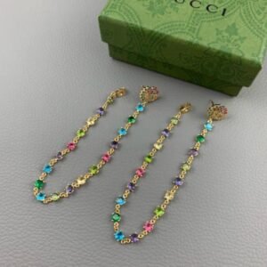 GG Running Mixed Multi Gemstones Earrings