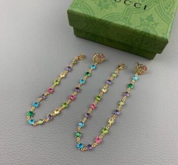 GG Running Mixed Multi Gemstones Earrings