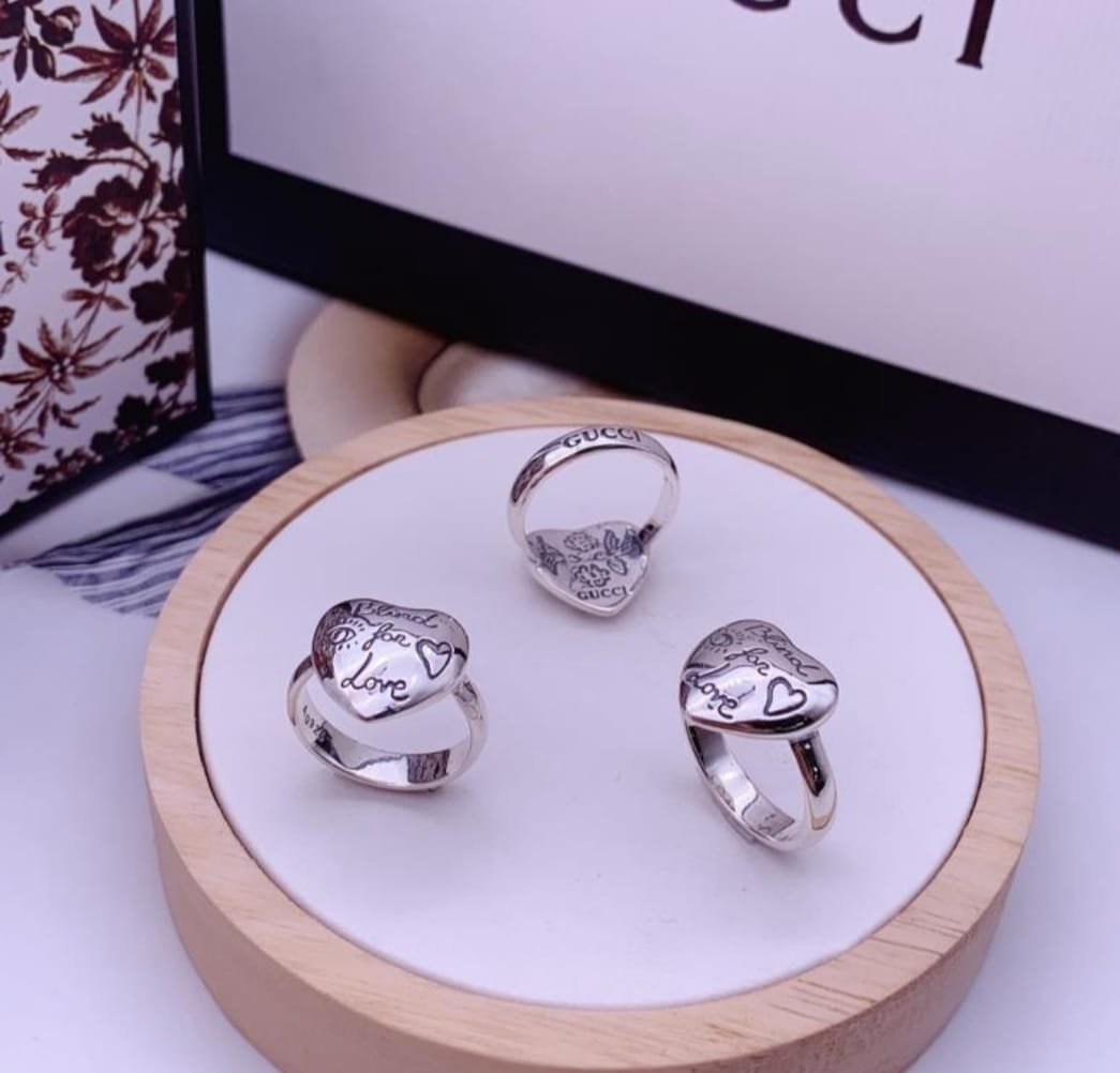 GG Heart Sterling Ring