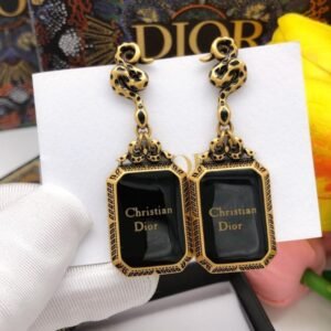 Chistian Dior Black Pearl Earrings