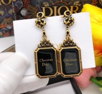 Chistian Dior Black Pearl Earrings
