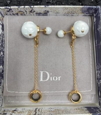 Dior Chain Drop Earrings