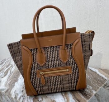 Micro Luggage Handbag In Drummed Calfskin