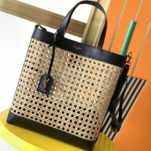 YSL Two-Tone Vienna Strew East/West Tote Bag