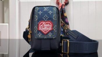 LV Denim Waist Pouch MM Bag