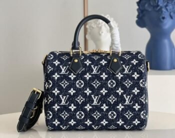 LV MM Jacquard Denim Speedy Bandouliere