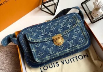 LV Bum Monogram Denim Belt Bag