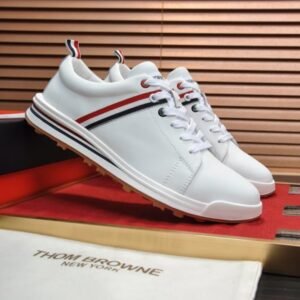 Thom Browne Men's Suede Tech Runner Sneakers