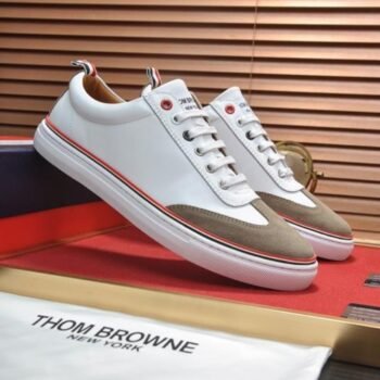 Thom Browne Men's Suede Tech Runner Sneakers