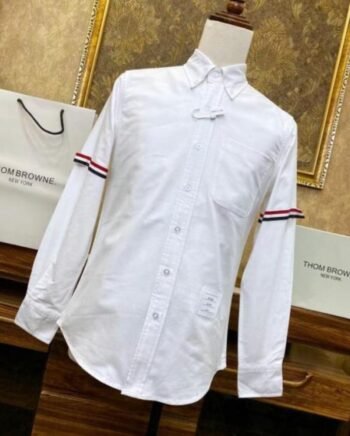 Thom Browne Men's Grosgrain Armband Shirt