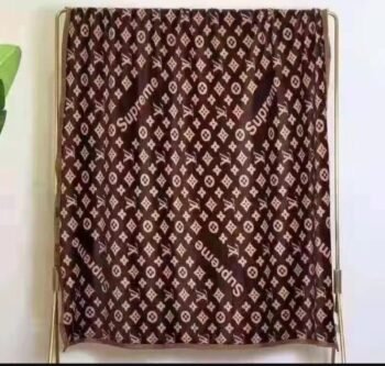 LV Supreme Throw Blanket