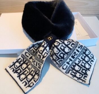Dior Cashmere Fur Women's Scarf
