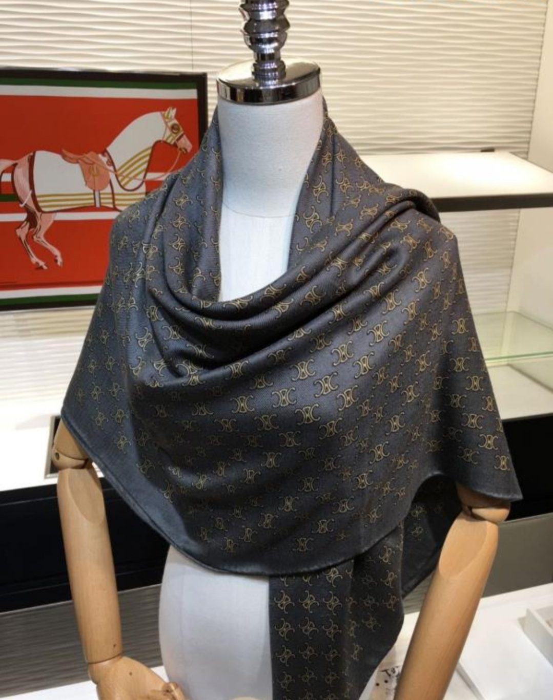 Celine CL Logo Scarf