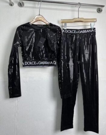 Dolce & Gabbana Sequin Pant Set