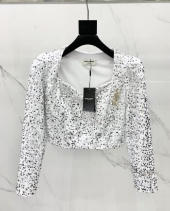 Saint Laurent Sequin Top