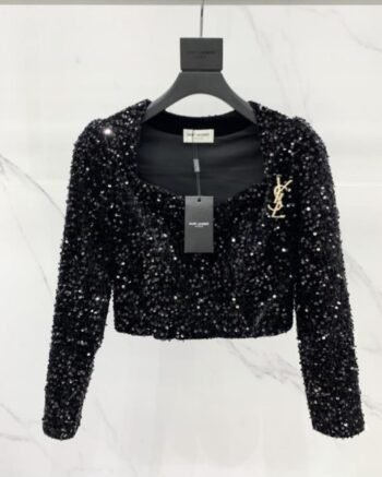 Saint Laurent Sequin Top