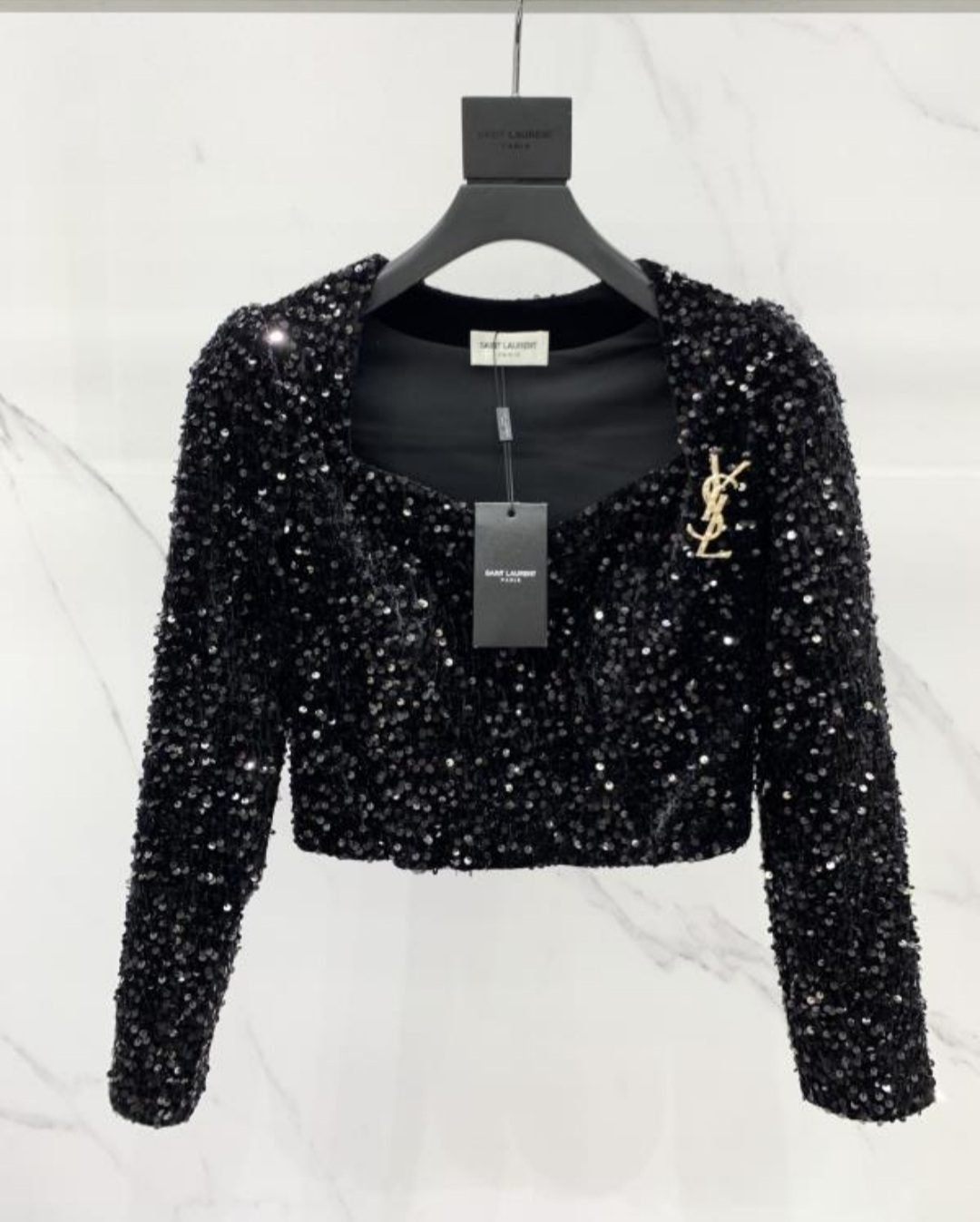 Saint Laurent Sequin Top