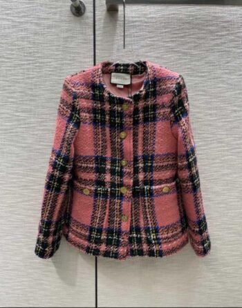 Gucci Medusa Checked Blazer