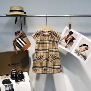 Burberry Kids' Beige Check Dress