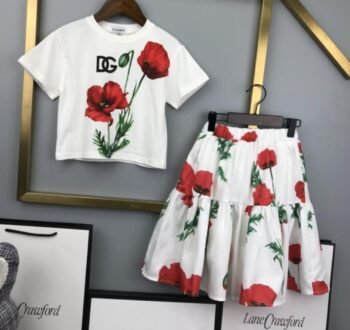 D&G Floral Skirt Set