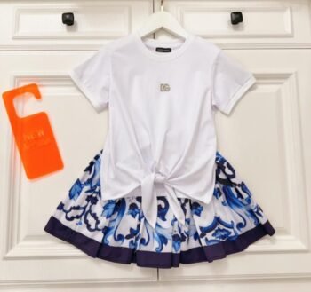 Dior Kid Majolica Print Dress