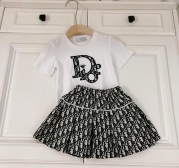 Dior Girls Skirt Set