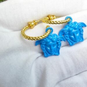 Versace La Medusa Greca Hoop Earrings