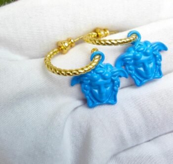 Versace La Medusa Greca Hoop Earrings