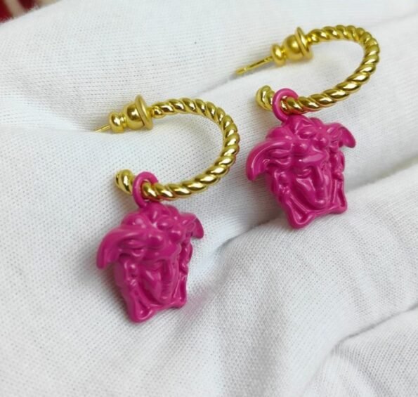 Versace La Medusa Greca Hoop Earrings – Dazzling Fashion
