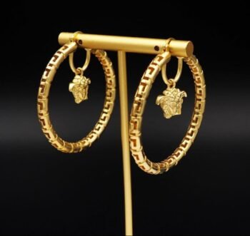 Versace Greca Hoop Earrings