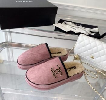 Chanel Chic Fur Slippers