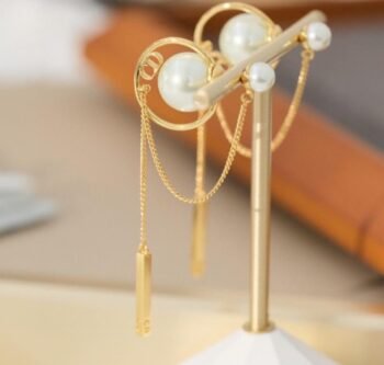 Celine Drop Pearl Earrings