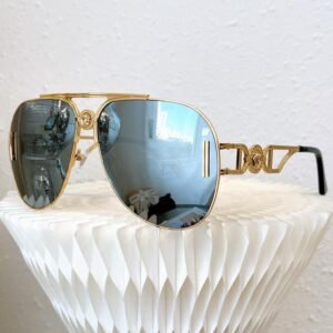 Versace Men's Aviator Gold Shades
