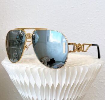 Versace Men's Aviator Gold Shades